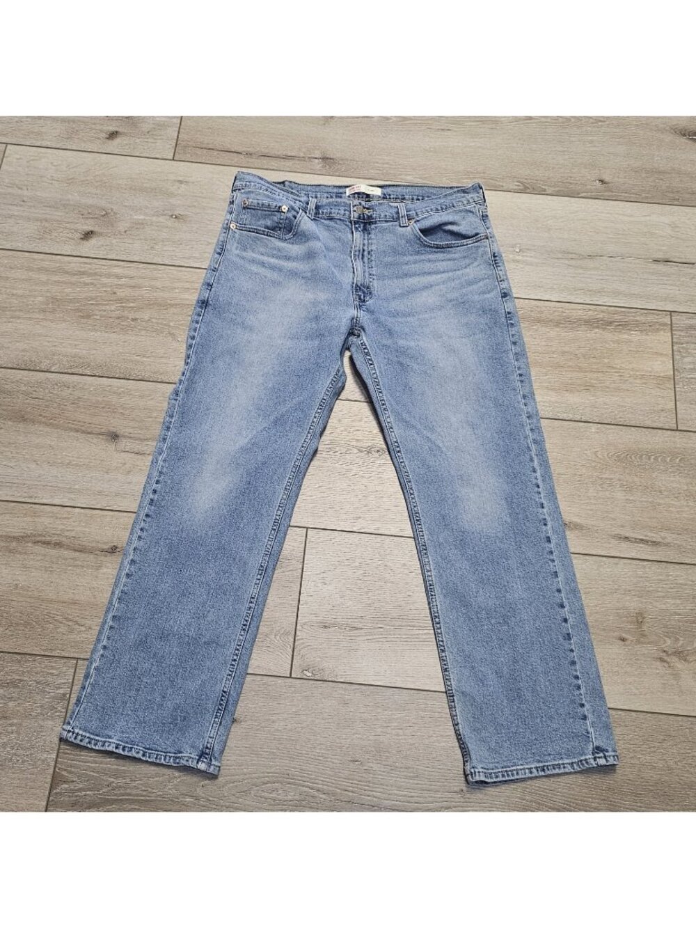 Levi Strauss Signature Relaxed Fit Straight Leg Blue Denim Jeans Men's W36 L30